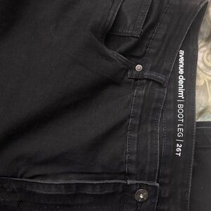 Avenue Women's Black Boot Cut Jeans